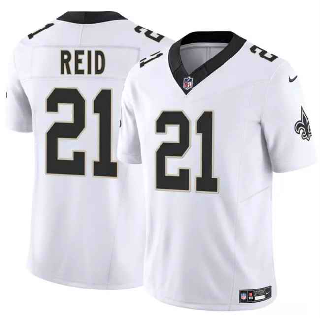 Men's New Orleans Saints #21 Justin Reid White 2025 F.U.S.E Vapor Limited Stitched Football Jersey